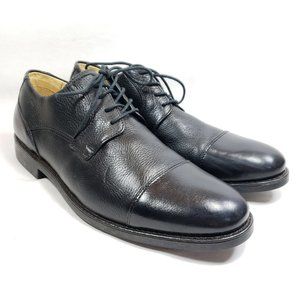 Belvedere Men's Size 11 Duke Cap Toe Oxfords Black Leather